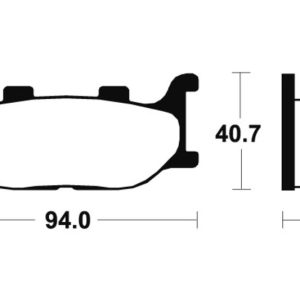 Plaquettes de frein TECNIUM route organique – MA191