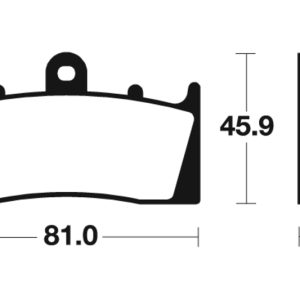 Plaquettes de frein TECNIUM route organique – MA243