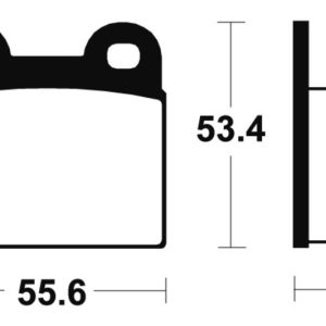 Plaquettes de frein TECNIUM route organique – MA27
