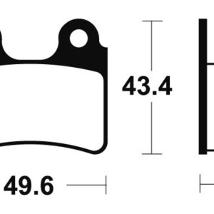 Plaquettes de frein TECNIUM route organique – MA302