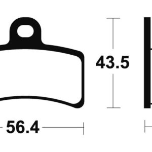 Plaquettes de frein TECNIUM route organique – MA315
