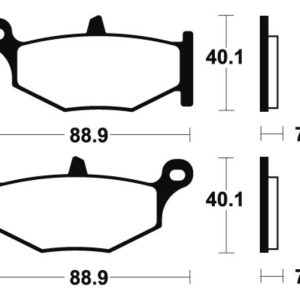 Plaquettes de frein TECNIUM route organique – MA333