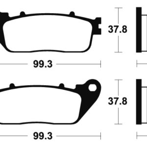 Plaquettes de frein TECNIUM route organique – MA362