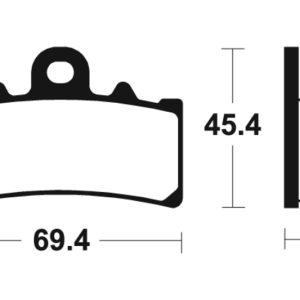 Plaquettes de frein TECNIUM route organique – MA377