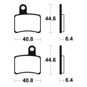 Plaquettes de frein TECNIUM route organique – MA396