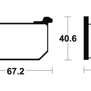 Plaquettes de frein TECNIUM route organique – MA40