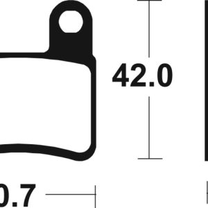 Plaquettes de frein TECNIUM route organique – MA421