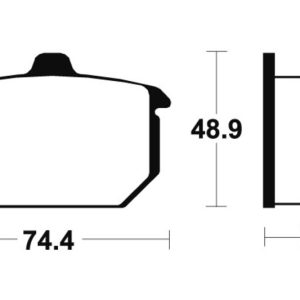 Plaquettes de frein TECNIUM route organique – MA49