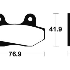 Plaquettes de frein TECNIUM route organique – MA51
