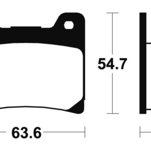 Plaquettes de frein TECNIUM route organique – MA55