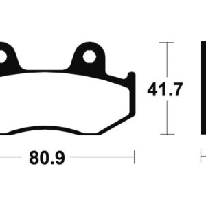 Plaquettes de frein TECNIUM route organique – MA58