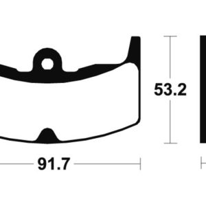 Plaquettes de frein TECNIUM route organique – MA71