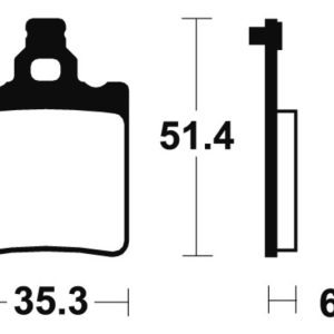Plaquettes de frein TECNIUM route organique – MA74