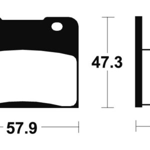 Plaquettes de frein TECNIUM route organique – MA78