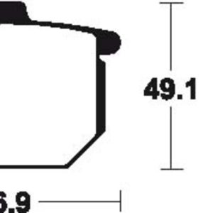 Plaquettes de frein TECNIUM route organique – MA8