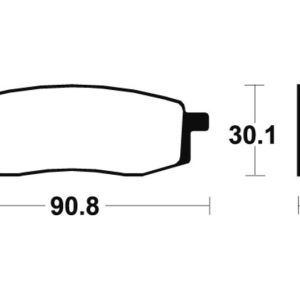 Plaquettes de frein TECNIUM route organique – MA80