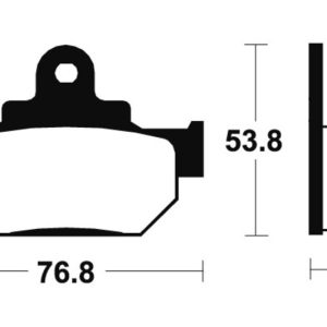 Plaquettes de frein TECNIUM route organique – MA82