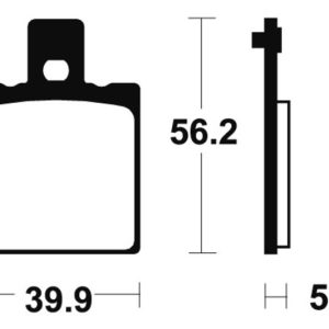 Plaquettes de frein TECNIUM route organique – MA83