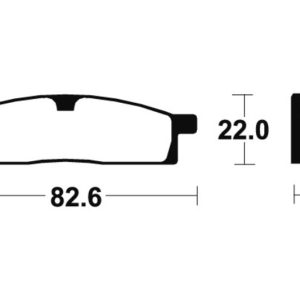 Plaquettes de frein TECNIUM route organique – MA89