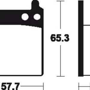 Plaquettes de frein TECNIUM route organique – MA9
