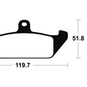 Plaquettes de frein TECNIUM route organique – MA94