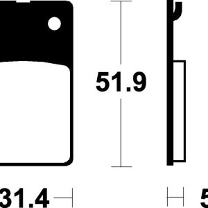 Plaquettes de frein TECNIUM route organique – MA95