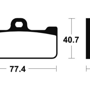 Plaquettes de frein TECNIUM Racing métal fritté carbone – MCR195