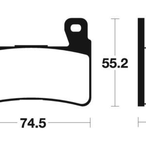 Plaquettes de frein TECNIUM Racing métal fritté carbone – MCR234