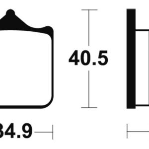 Plaquettes de frein TECNIUM Racing métal fritté carbone – MCR262