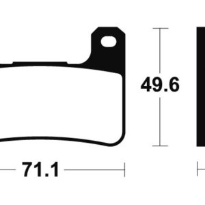 Plaquettes de frein TECNIUM Racing métal fritté carbone – MCR306