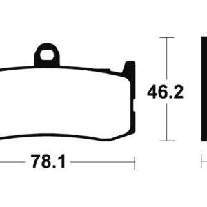 Plaquettes de frein TECNIUM Racing métal fritté carbone – MCR364