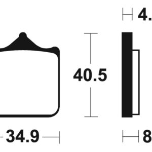 Plaquettes de frein TECNIUM Racing métal fritté carbone – MCR370