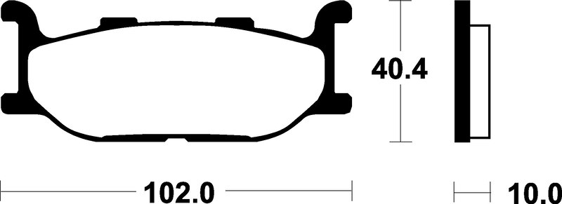 Plaquettes de frein TECNIUM Scooter organique – ME163