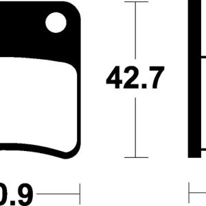 Plaquettes de frein TECNIUM Scooter organique – ME170