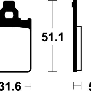 Plaquettes de frein TECNIUM Scooter organique – ME180