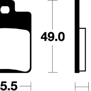 Plaquettes de frein TECNIUM Scooter organique – ME224