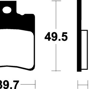 Plaquettes de frein TECNIUM Scooter organique – ME225