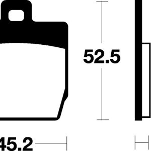 Plaquettes de frein TECNIUM Scooter organique – ME231