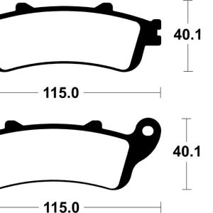 Plaquettes de frein TECNIUM Scooter organique – ME235
