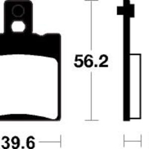 Plaquettes de frein TECNIUM Scooter organique – ME244