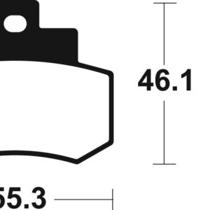 Plaquettes de frein TECNIUM Scooter organique – ME276