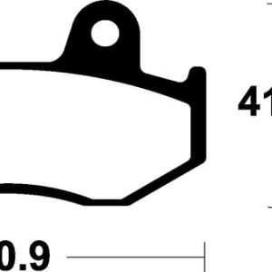 Plaquettes de frein TECNIUM Scooter organique – ME281