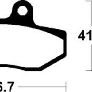 Plaquettes de frein TECNIUM Scooter organique – ME323