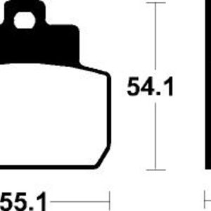 Plaquettes de frein TECNIUM Scooter organique – ME331