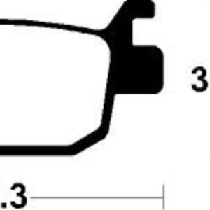 Plaquettes de frein TECNIUM Scooter organique – ME332