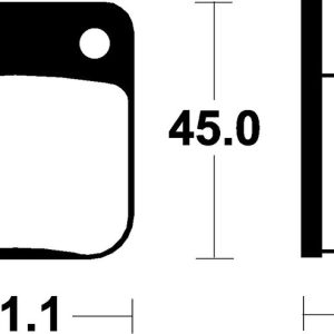 Plaquettes de frein TECNIUM Scooter organique – ME36