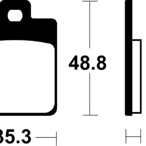 Plaquettes de frein TECNIUM Scooter organique – ME368