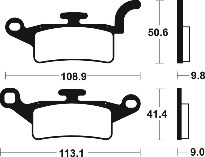 Plaquettes de frein TECNIUM Scooter organique – ME376