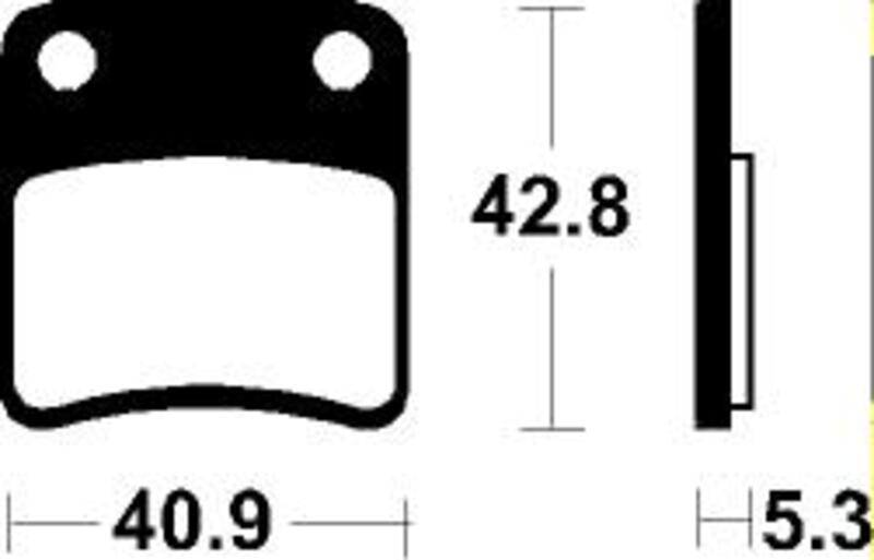Plaquettes de frein TECNIUM Scooter organique – ME379