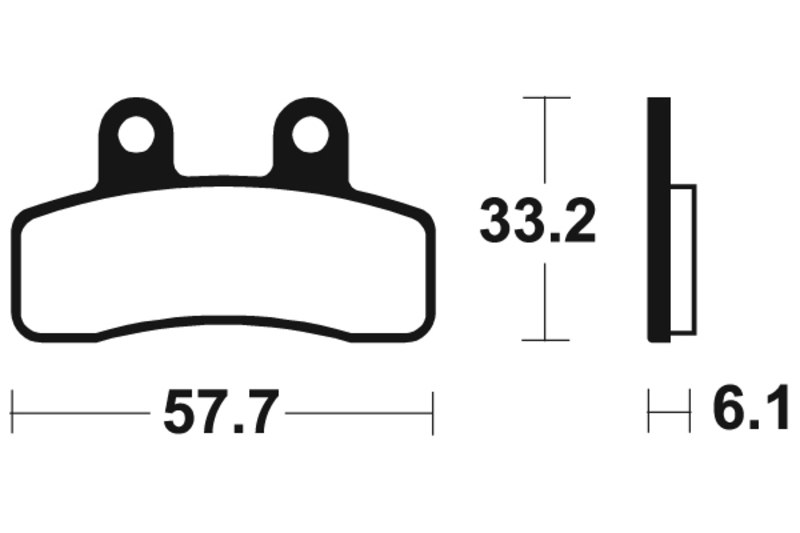 Plaquettes de frein TECNIUM Scooter organique – ME382